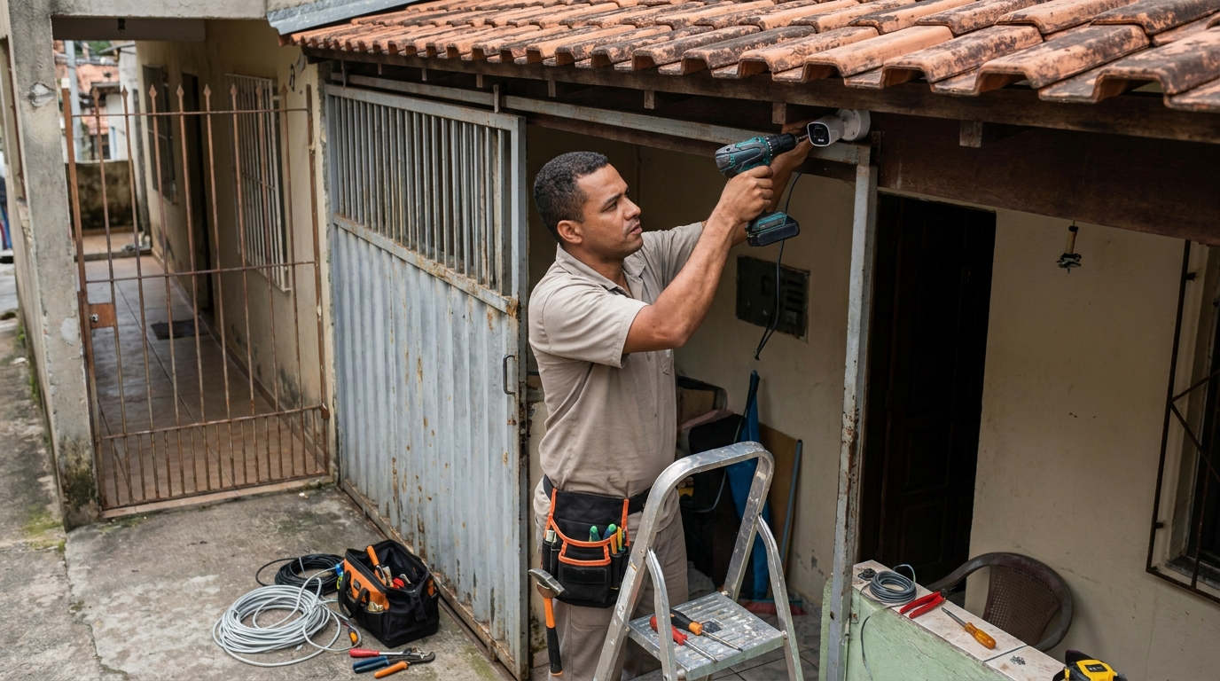 Instalação de Câmera Residencial no Conjunto Vitória, Cuiabá‑MT