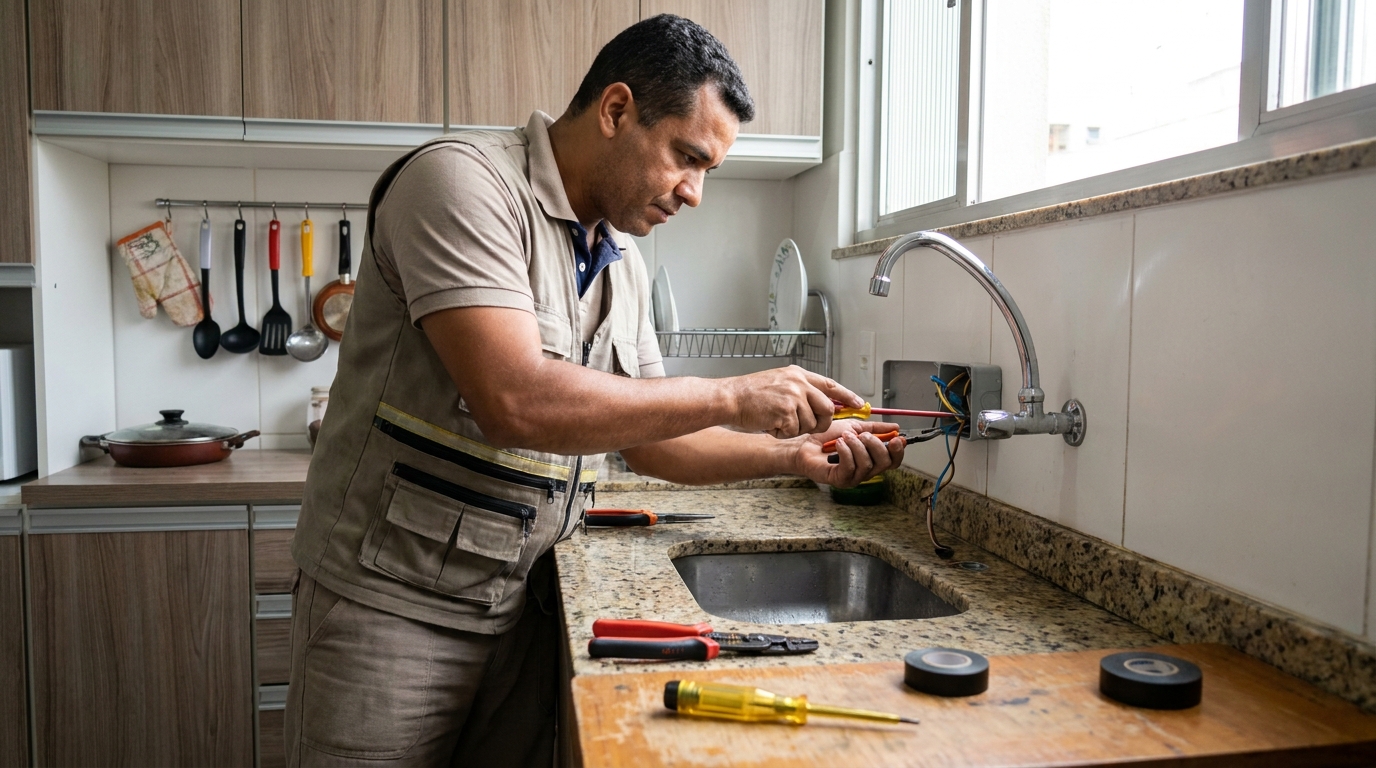 Instalação em Cozinha ou Área Gourmet no Conjunto Parque Atalaia, Cuiabá‑MT
