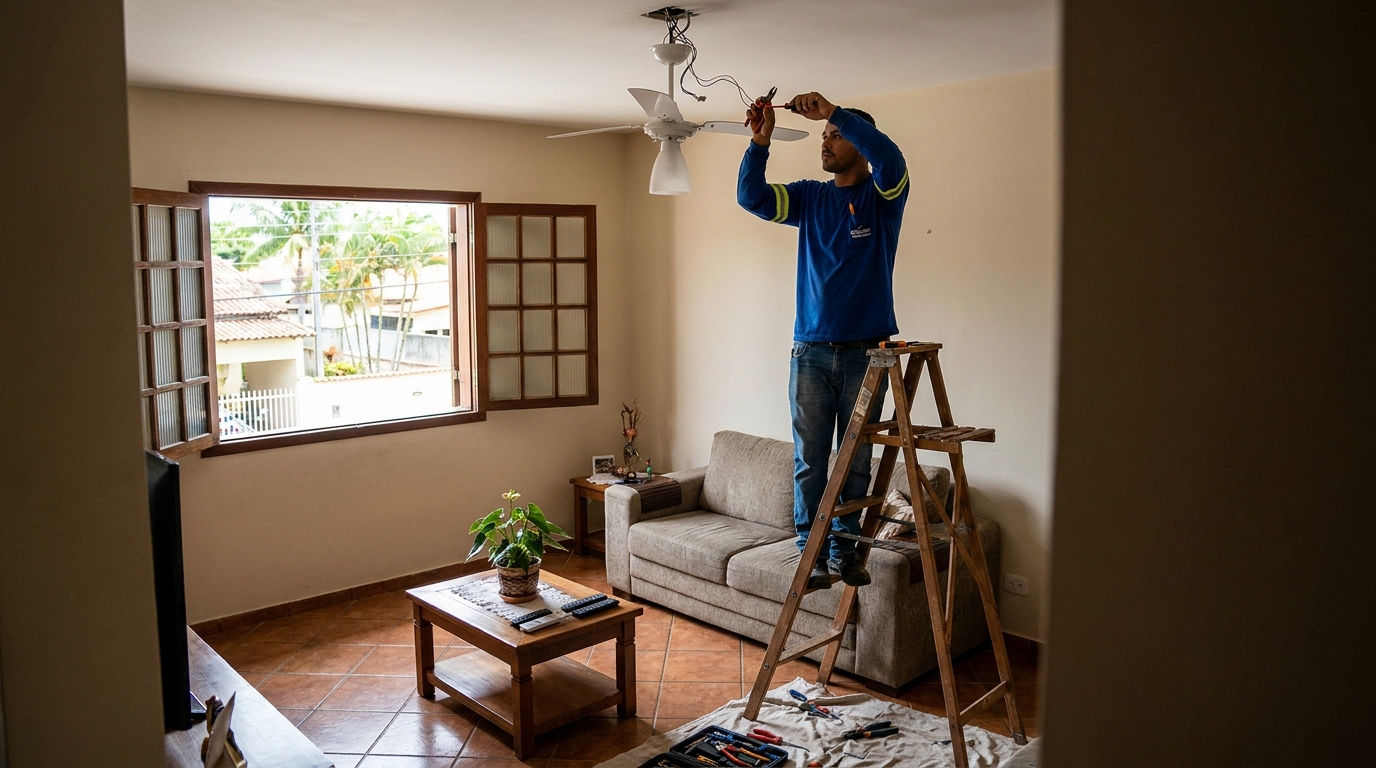 Reforço de Suporte no Teto no Residencial Parque Chapada, Cuiabá‑MT