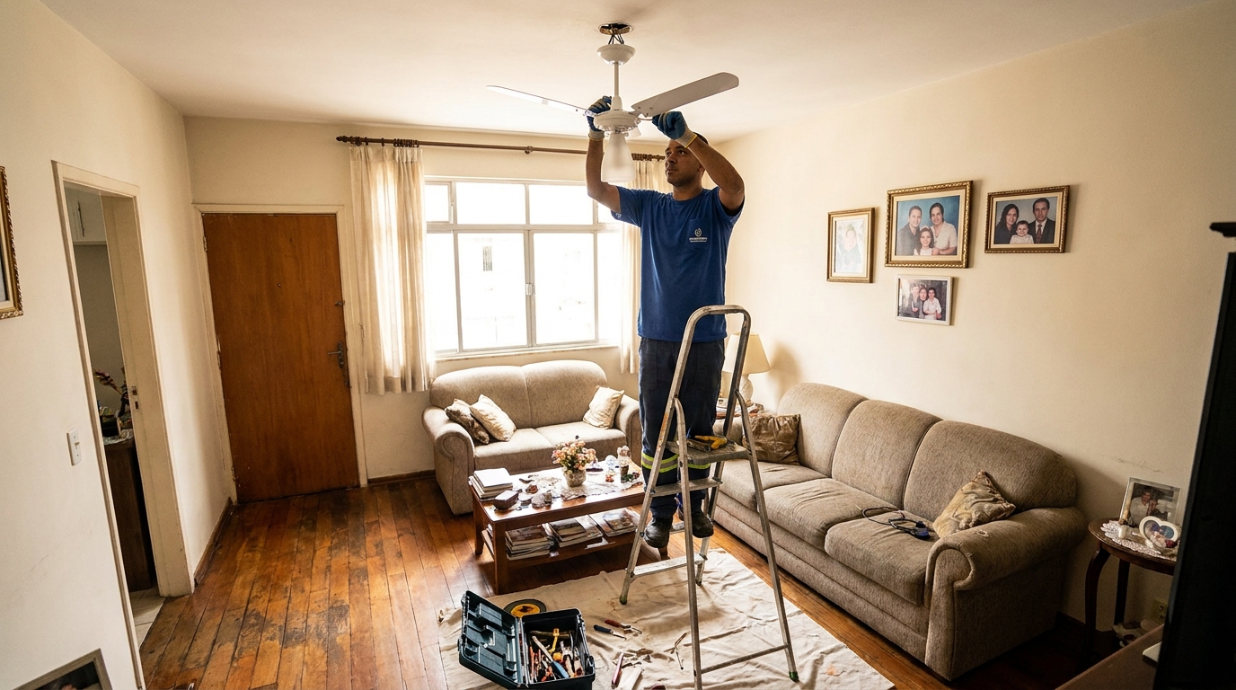Substituição de Ventilador no Residencial Parque Chapada, Cuiabá‑MT